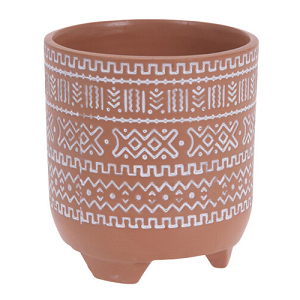 Terracotta Aztec Cement Plant Pot