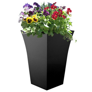 Black Tall Plant Pot