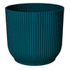 Blue Eco Ribbed Plant Pot