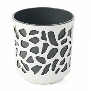 Cream and Anthracite Duet Plant Pot