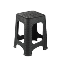 Large Plastic Rattan Stackable Chair Foot Step Stool