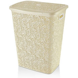 Cream 57 Litre Lace Laundry Basket
