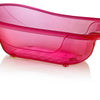 Large 50 Litre Aqua PINK Clear Transparent Baby Bath Tub