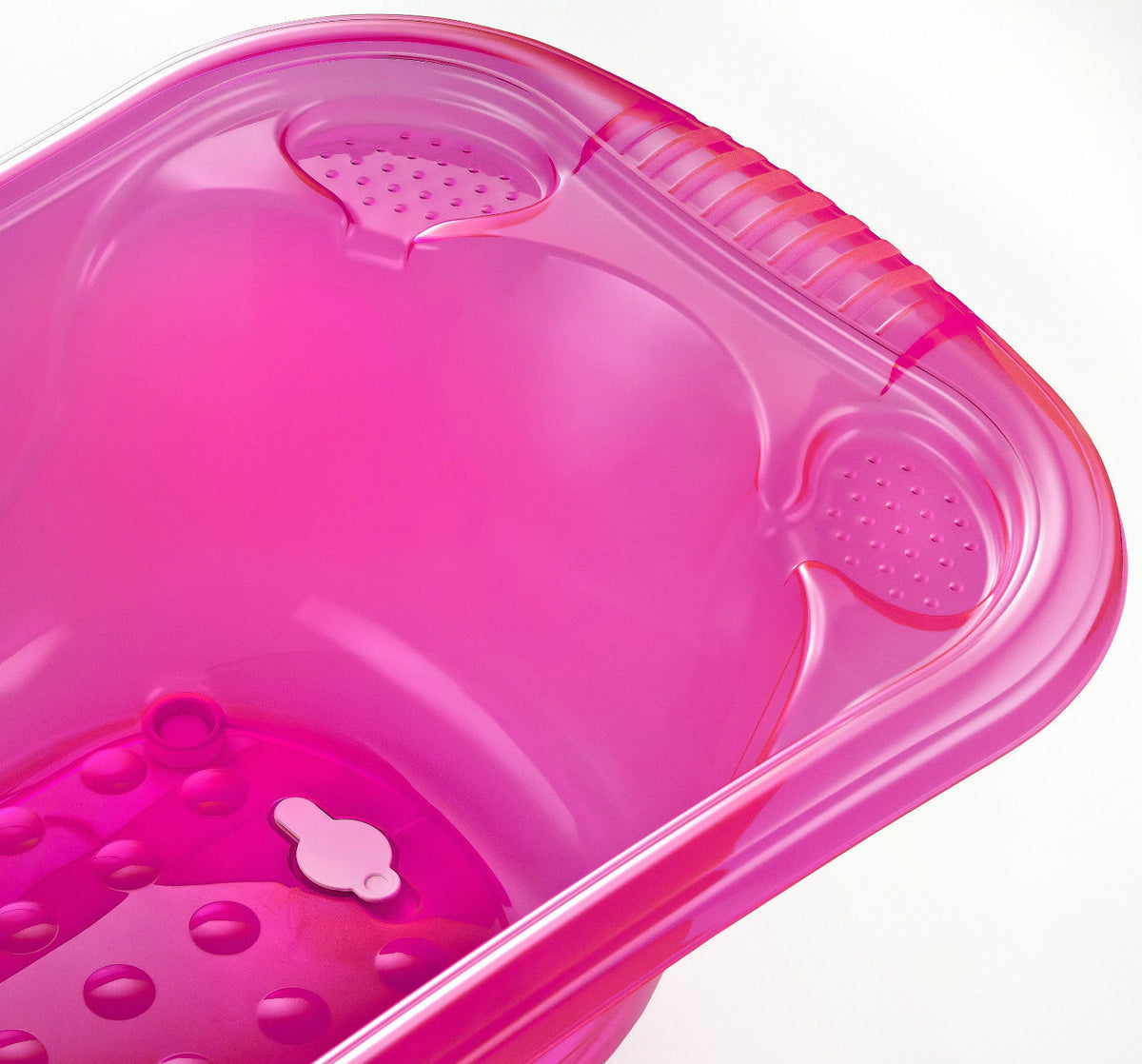 Large 50 Litre Aqua PURPLE Clear Transparent Baby Bath Tub